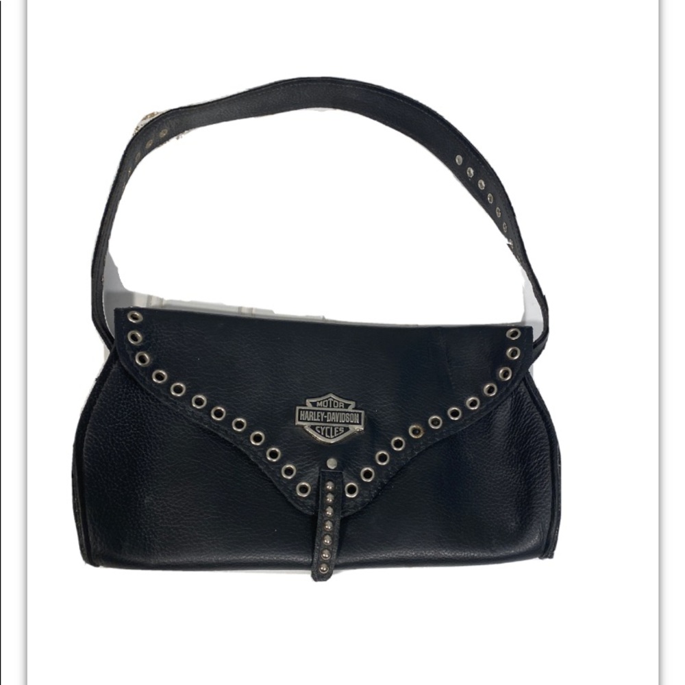 Harley Davidson leather bag black